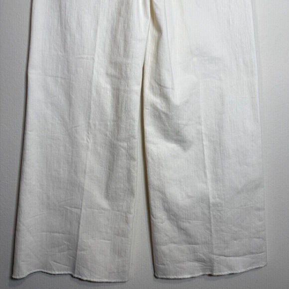 Johnny Was Braided Wide Leg Jeans High Rise Comfort Stretch White Size 29 $278 - Picture 6 of 9